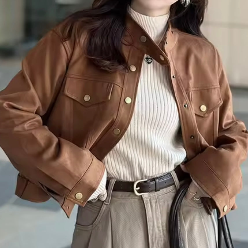 Cozy Velvet-Lined Turtleneck Sweater