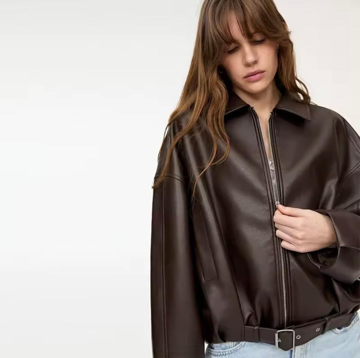 Luxe Oversized Faux Leather Jacket