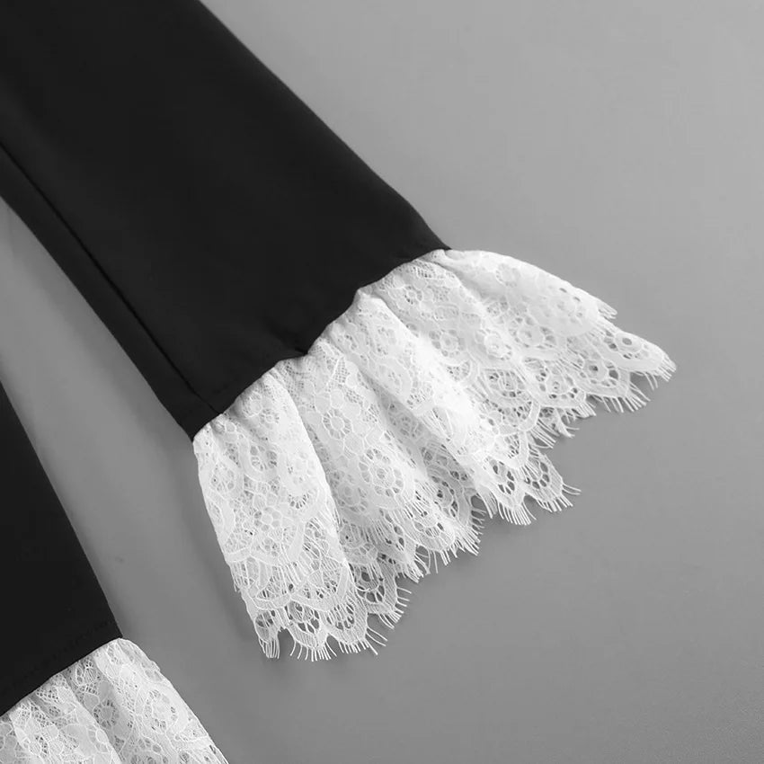 Lace-Trimmed Power Blazer – Elegance Meets Edge