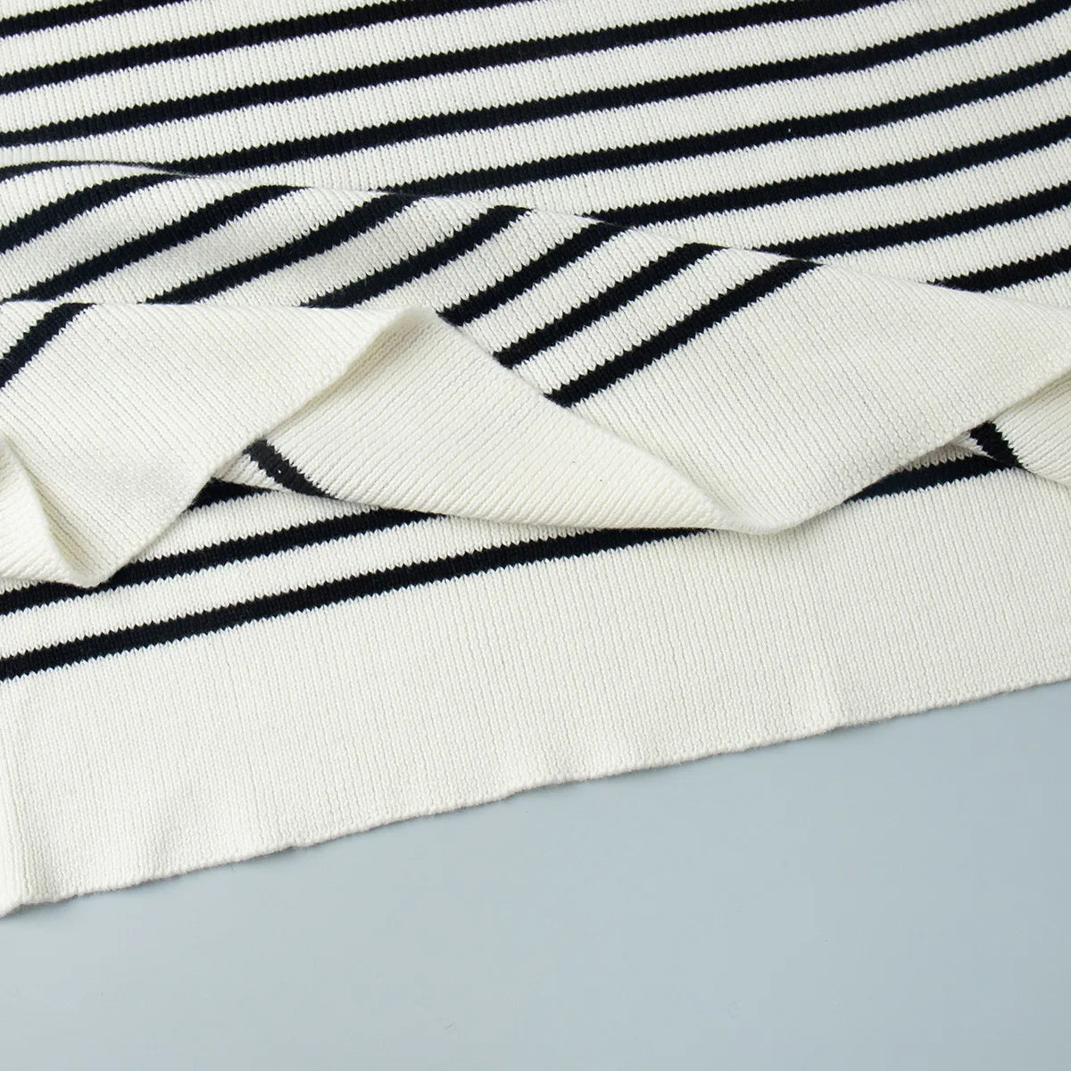 Classic Striped Relaxed Knit Top