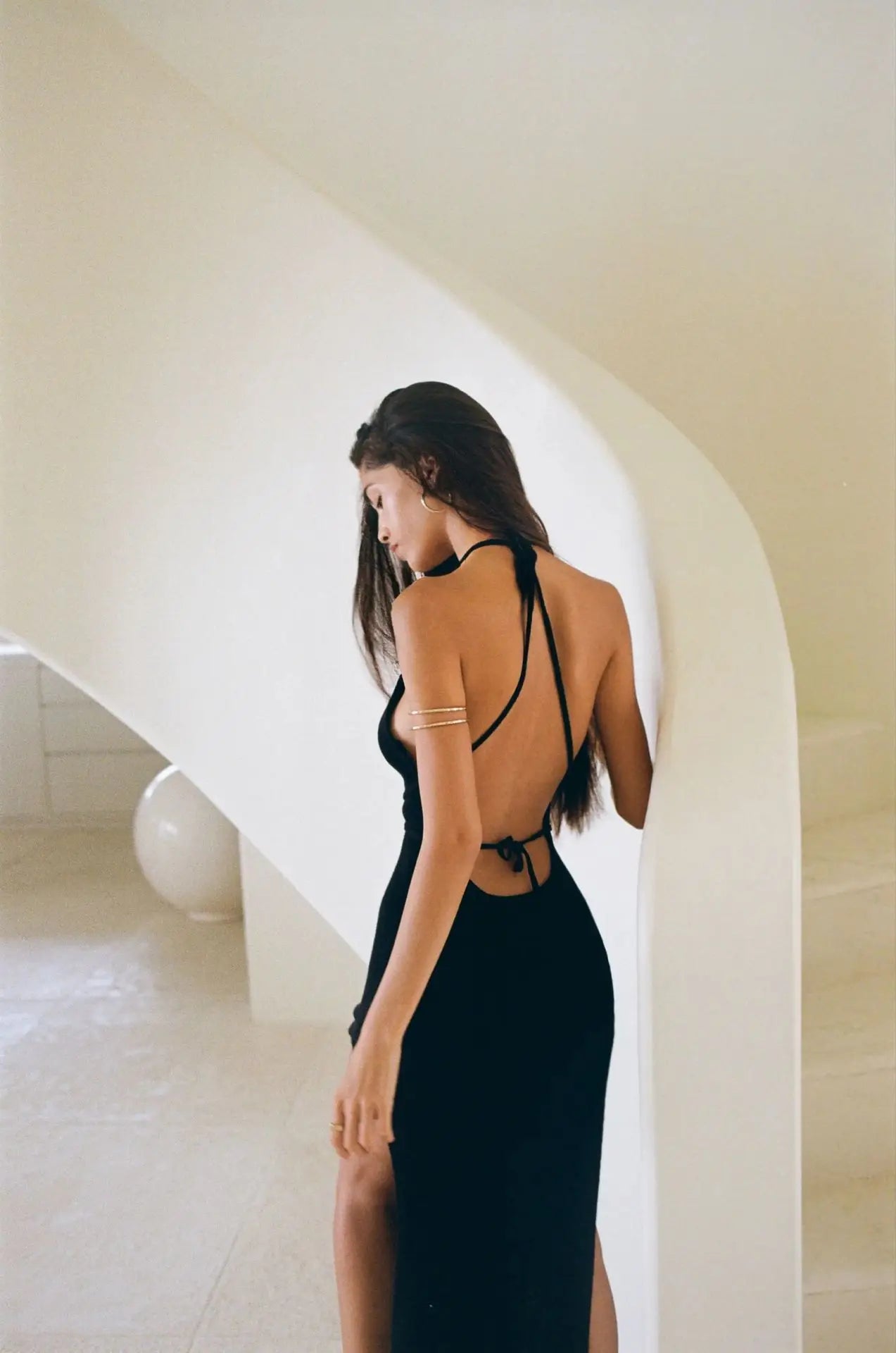 Santorini Backless Knit Dress