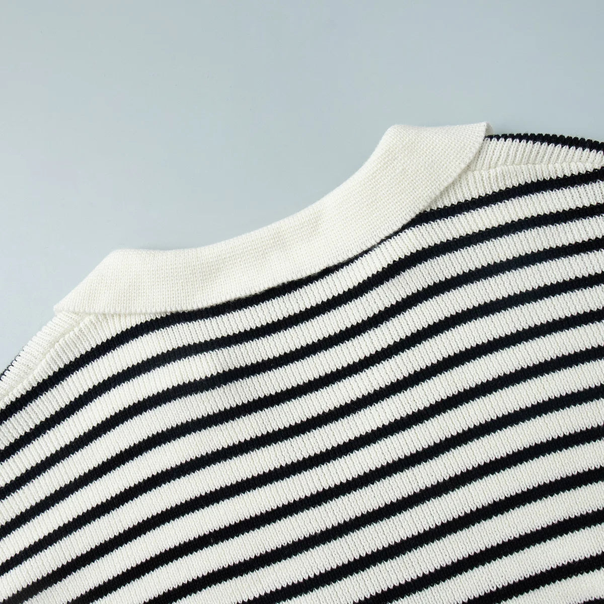 Classic Striped Relaxed Knit Top