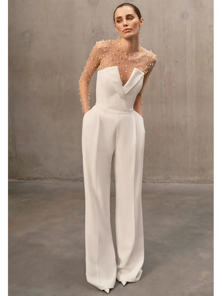 Celeste White Jumpsuit