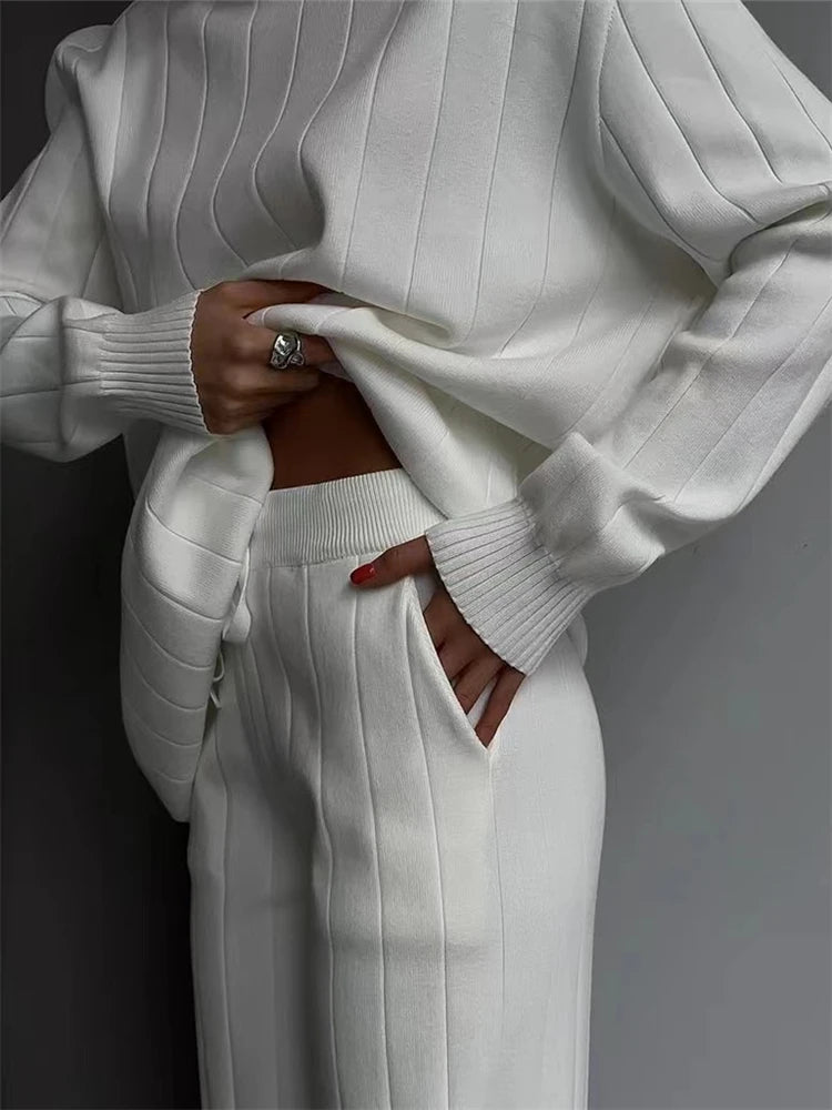 Knitted Two-Piece Lounge Set