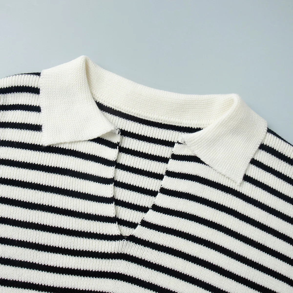 Classic Striped Relaxed Knit Top