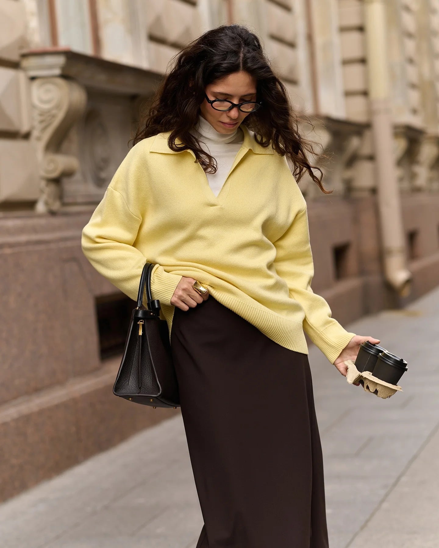 The Essential Luxe Knit Polo Sweater