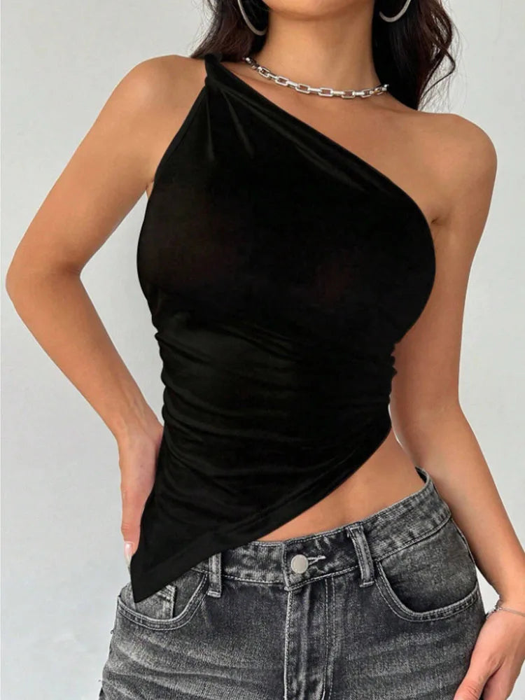 Chic One-Shoulder Tank