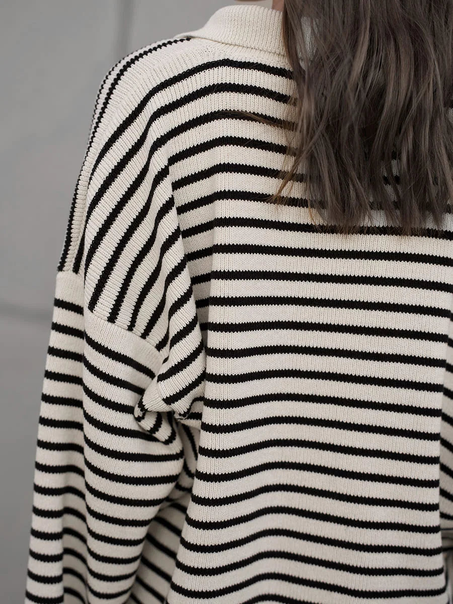 Classic Striped Relaxed Knit Top