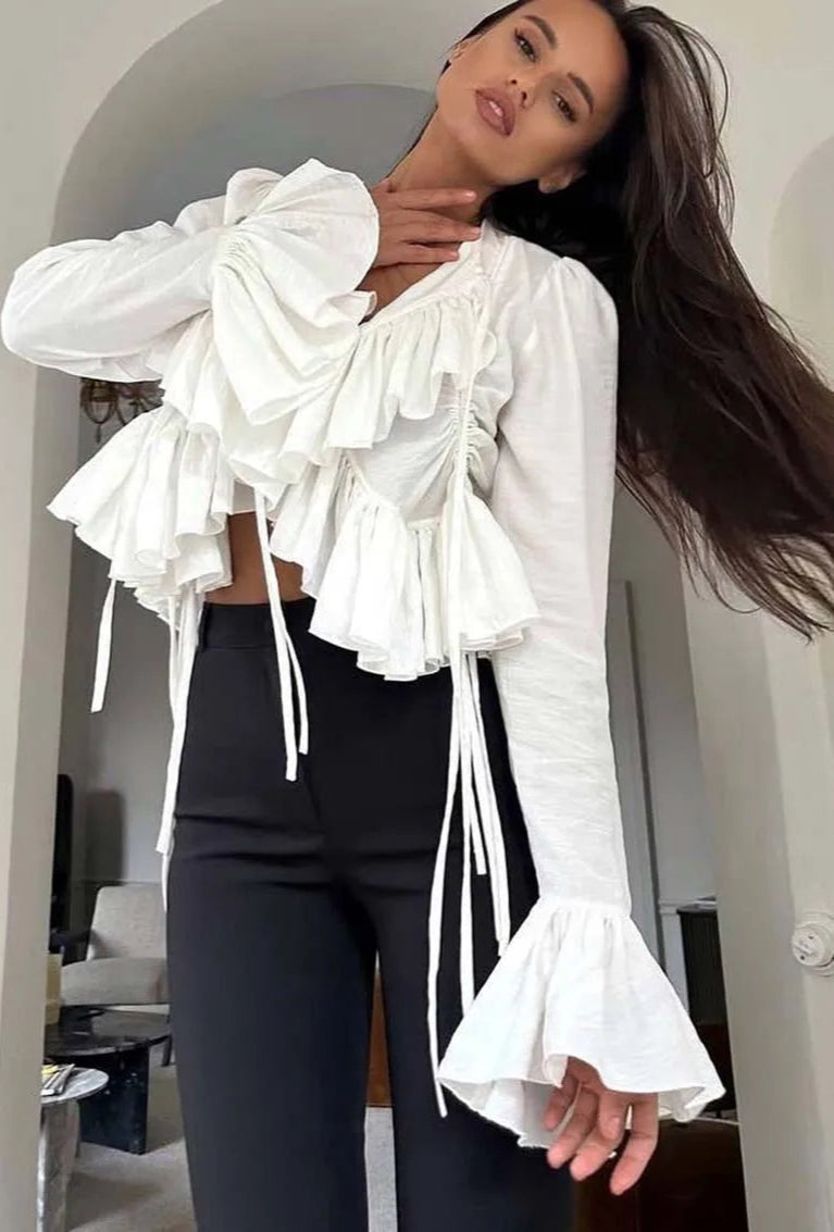 Romantic Ruffle Blouse