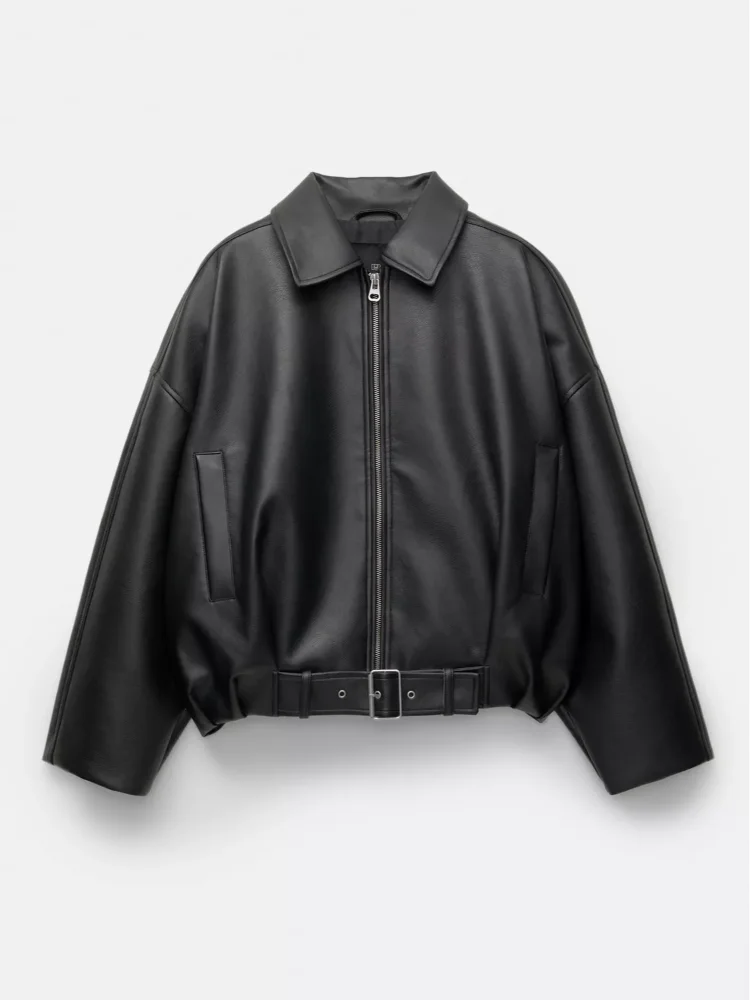 Luxe Oversized Faux Leather Jacket