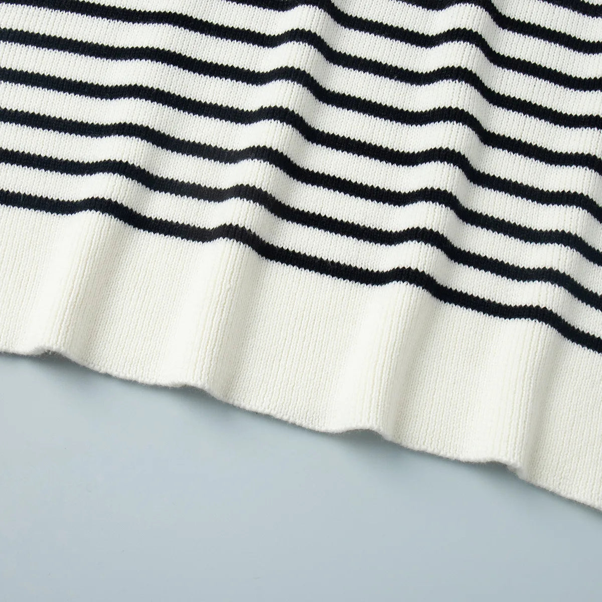 Classic Striped Relaxed Knit Top
