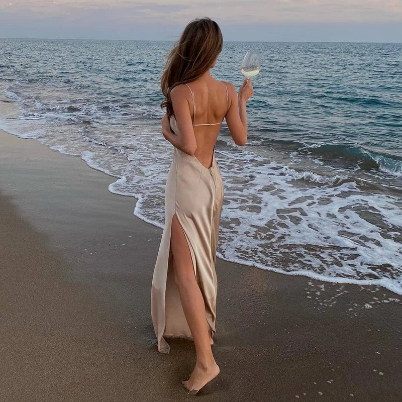 Elegant Satin Slip Dress