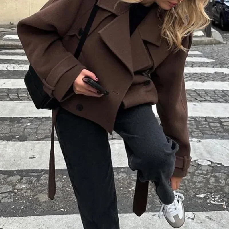 Oversized Wool-Style Coat
