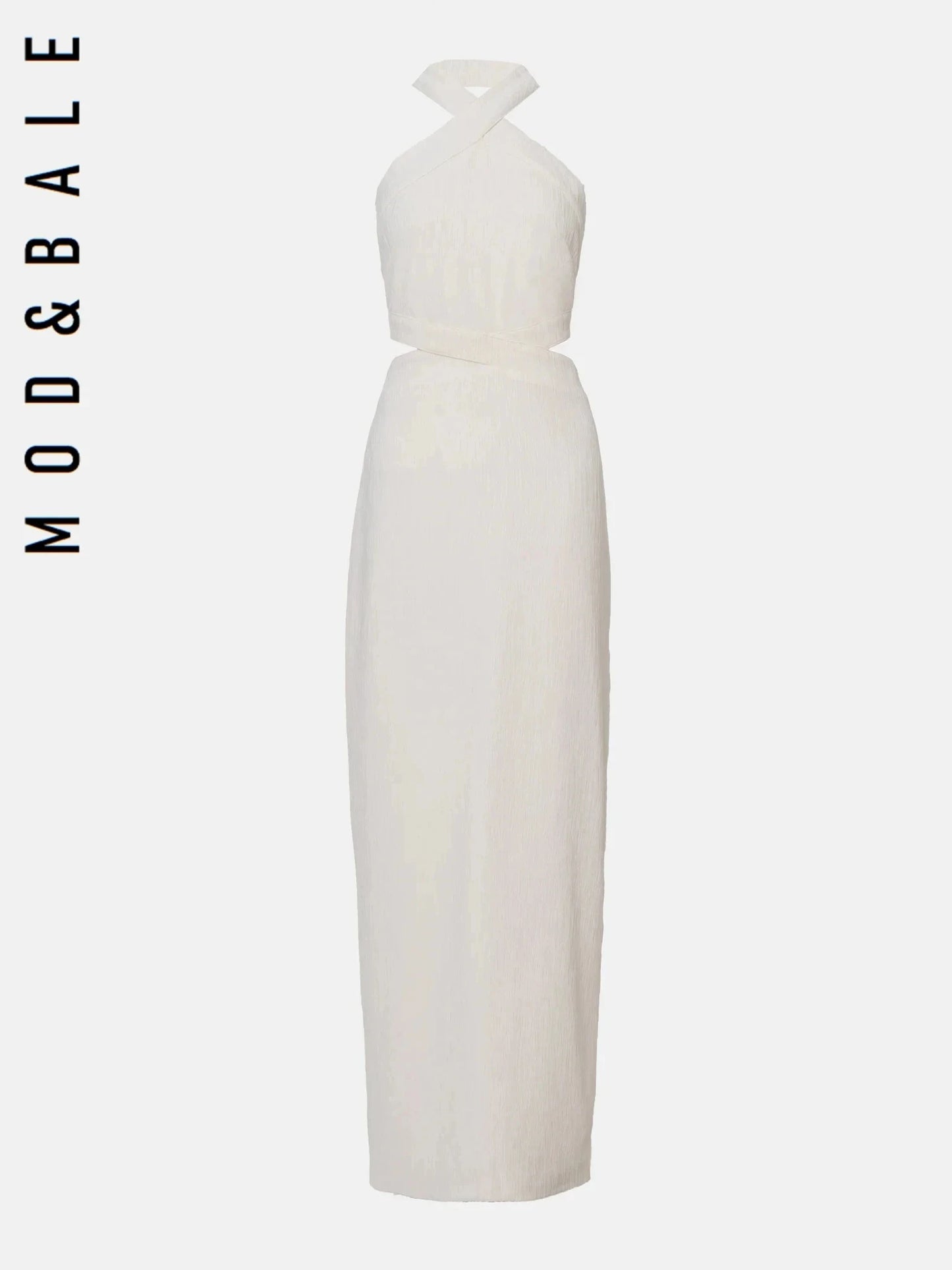 Elegant Halter Neck Midi Dress