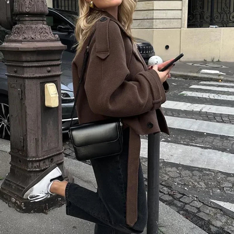 Oversized Wool-Style Coat