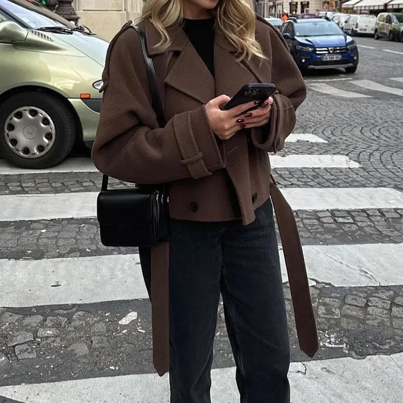 Oversized Wool-Style Coat