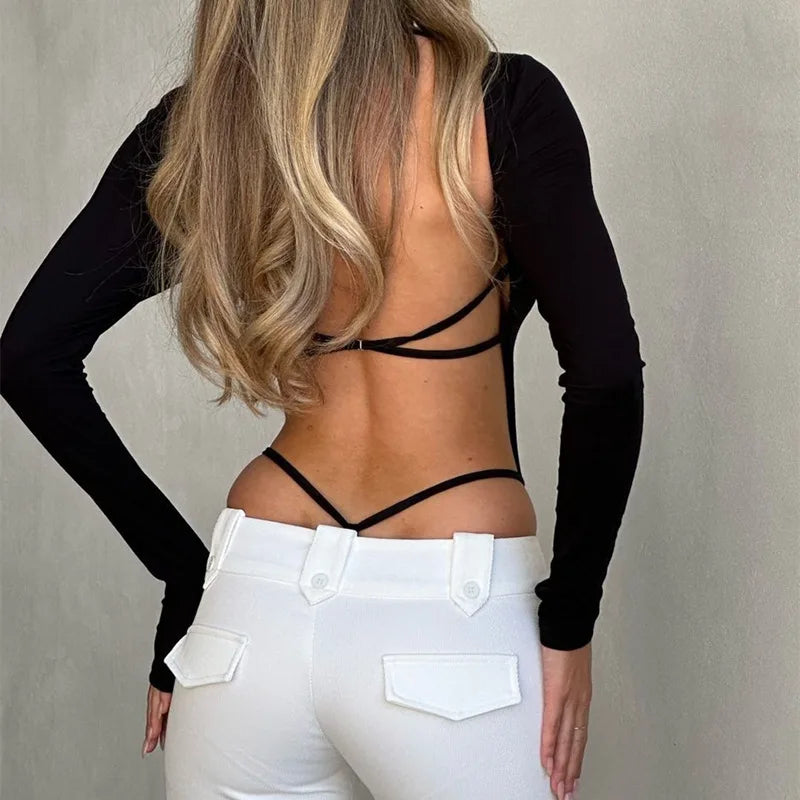 Illusion Strap Back Bodysuit