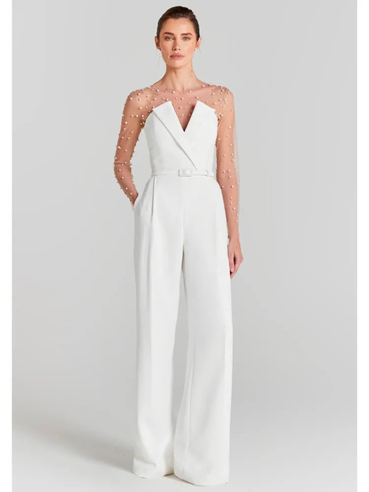 Celeste White Jumpsuit
