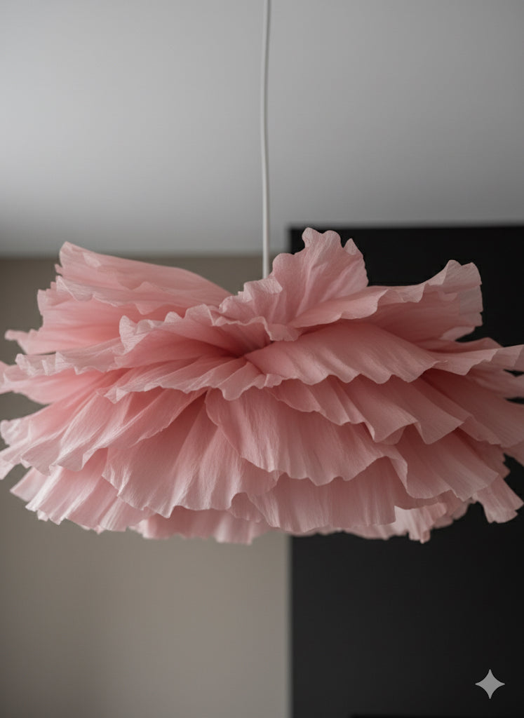 Lotus – Håndlaget Papirlampe i Japandi-stil