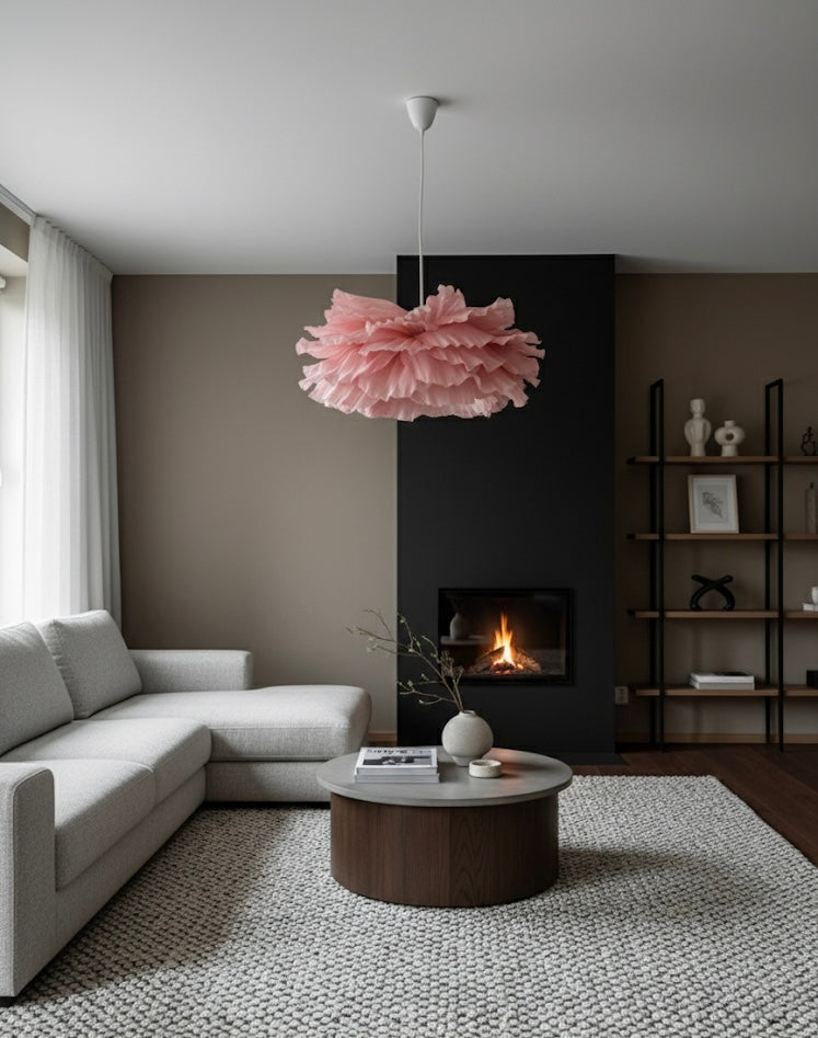 Lotus – Håndlaget Papirlampe i Japandi-stil