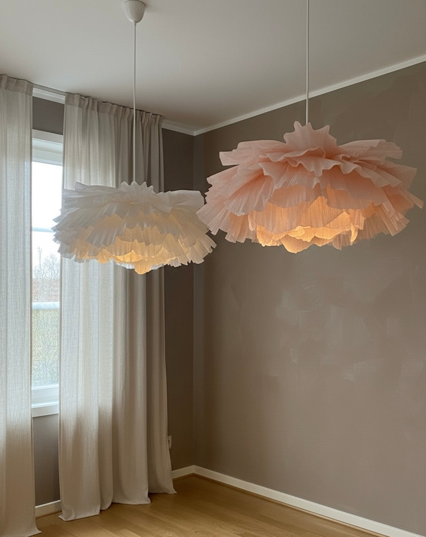 Sakura – Håndlaget Papirlampe i Rosa