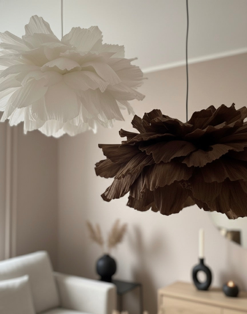 Noir – Håndlaget Papirlampe i Skandinavisk Stil