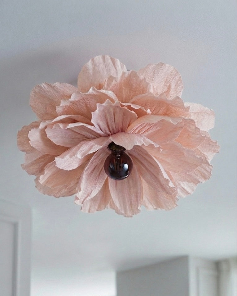 Sakura – Håndlaget Papirlampe i Rosa