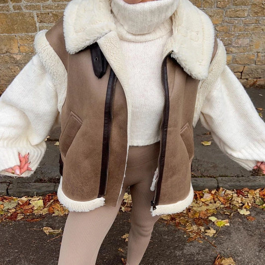 Aspen Faux Shearling Vest
