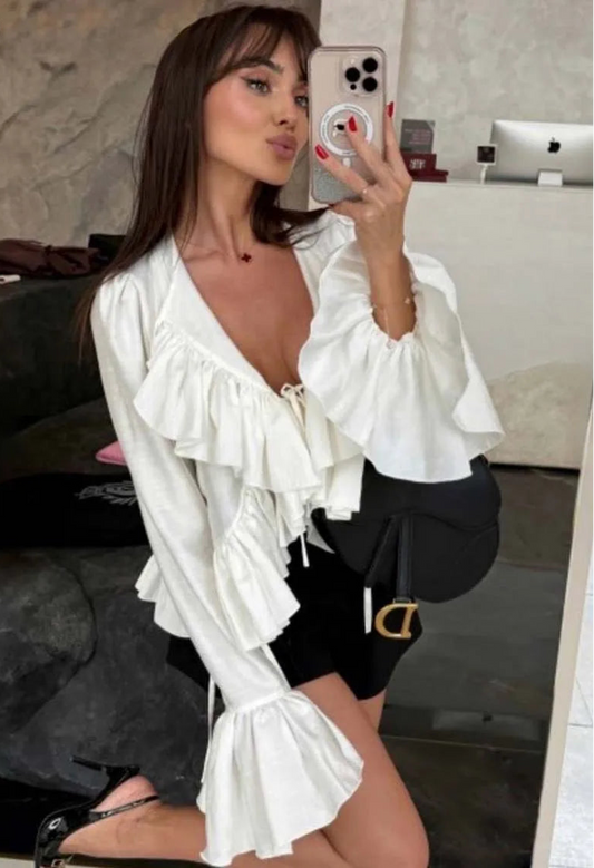 Romantic Ruffle Blouse