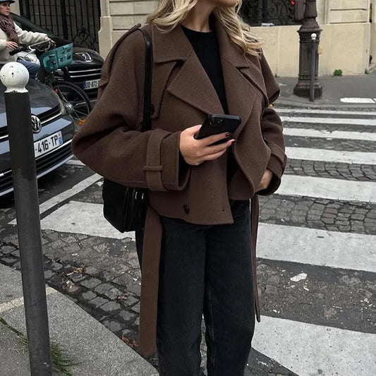 Oversized Wool-Style Coat