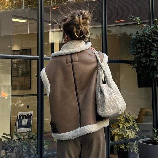 Aspen Faux Shearling Vest