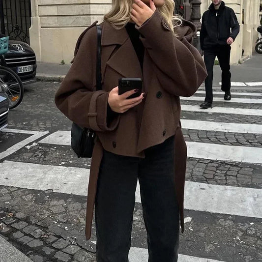 Oversized Wool-Style Coat